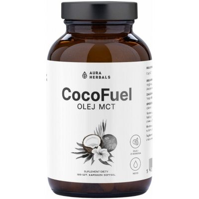 Aura Herbals Coco Fuel MCT olej 2000 mg 100 kapslí – Hledejceny.cz