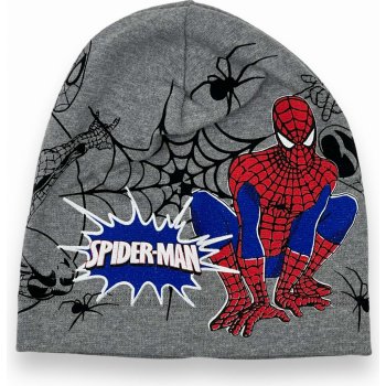 Spiderman Chlapecká čepice tmavě šedé