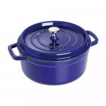 Staub Cocotte hrnec kulatý 24 cm 3,8 l tmavě modrý – Zbozi.Blesk.cz