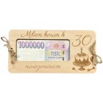 Dřevěné přání MILION - 60 let – Hledejceny.cz