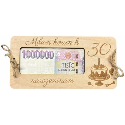 Dřevěné přání MILION - 60 let – Hledejceny.cz