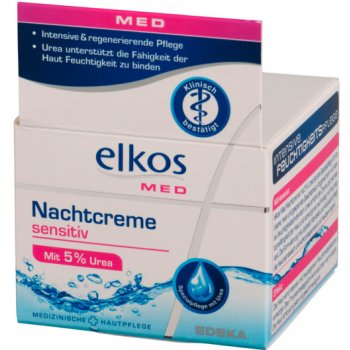 Elkos Alkos Med noční krém zklidňující s Ureou 50 ml