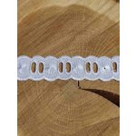 Madeira - štykování s dírkami na stuhu šíře 25 mm – Zboží Dáma