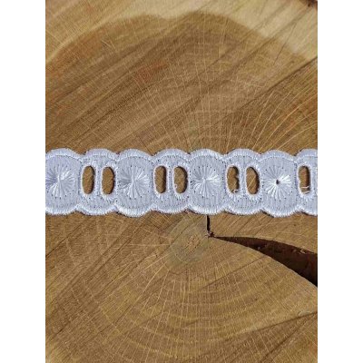 Madeira - štykování s dírkami na stuhu šíře 25 mm – Zboží Dáma