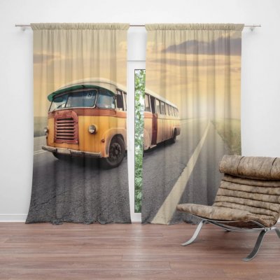 Sablio Závěs Autobus veterán: 2ks 140x250cm – Hledejceny.cz