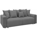 Bobochic Paris Tmavě šedá manšestrová rozkládací pohovka Envy 245 cm – Zboží Dáma