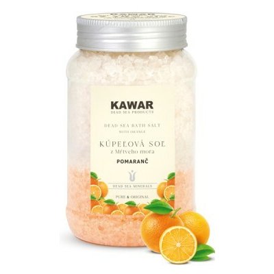 Kawar Koupelová sůl z Mrtvého moře POMERANČ 500 g – Zboží Dáma