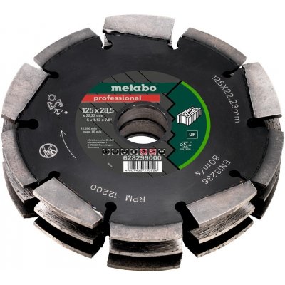 Metabo Diamantový frézovací kotouč 3, 125x28,5x22,23mm, „professional“ – Zboží Mobilmania