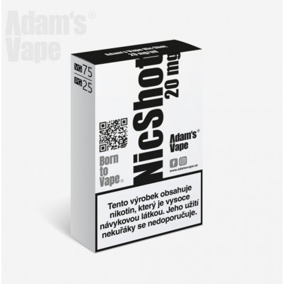 Adams vape Booster Nicshot PG25/VG75 20mg 5x10ml – Zbozi.Blesk.cz