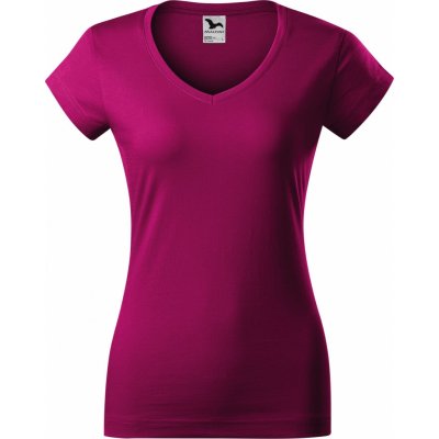 Malfini Fit V-neck fuchsia red