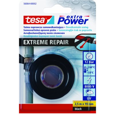 Tesa Extra Power Extreme Repair Samosvařitelná butylová páska 2,5 m × 19 mm černá 56064 – Zbozi.Blesk.cz