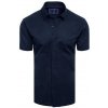 Pánská Košile Dstreet pánská košile s krátkým rukávem tmavě modrá KX0984