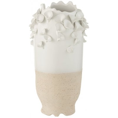 Keramická váza s květy sasanky Anemone - Ø23*46 cm - J-Line by Jolipa – Hledejceny.cz