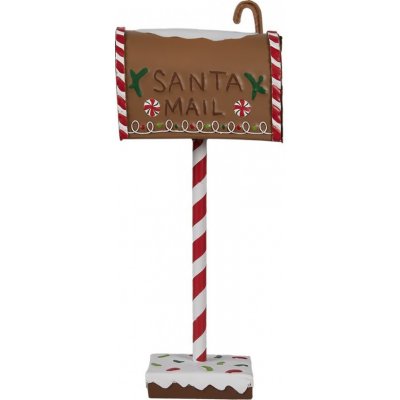 Clayre & Eef Hnědá kovová dekorace schránky Santa - 14*8*37 cm – Hledejceny.cz