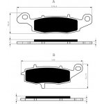 Přední brzdové destičky Goldfren Suzuki GS 500 E 1996-2008 směs AD – Zbozi.Blesk.cz