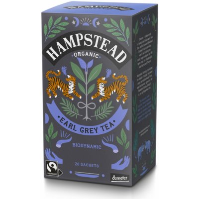 Hampstead Černý čaj Earl Grey s bergamotem bio 20 x 2 g – Zbozi.Blesk.cz