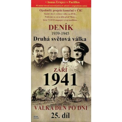 Deník 2. světové války - září 1941 DVD – Zboží Mobilmania