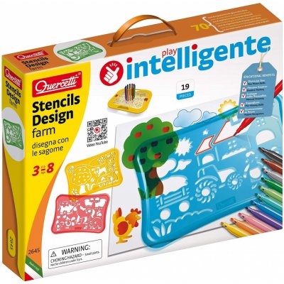 Quercetti Design Farm Stencils 2645 – Sleviste.cz