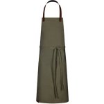 Exner Dlouhá pracovní zástěra s laclem EX198 Dark Green Washed 75 x 100 cm – Hledejceny.cz