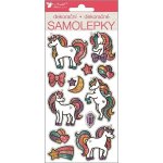 Anděl Samolepky jednorožci s glitry – Zboží Mobilmania
