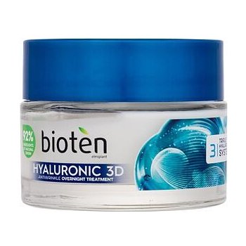 Bioten Hyaluronic 3D Antiwrinkle Overnight Treatment Noční krém 50 ml