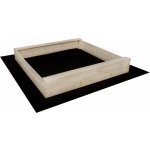 Sand Tropic Dřevěné pískoviště s lavičkami 120x120cm přírodní – Zboží Dáma