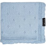 Lullalove Ažurková přikrývka DAISY Modrá – Sleviste.cz