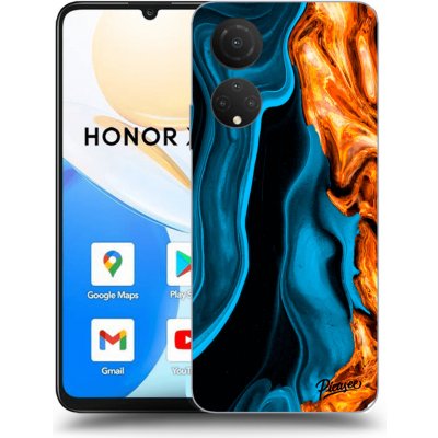 Pouzdro Picasee silikonové Honor X7 - Gold blue čiré – Zboží Mobilmania