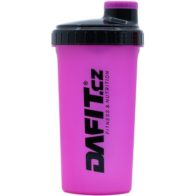 Dafit Šejkr 700 ml růžovo černá, černé logo – Sleviste.cz