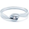 Prsteny Savicki zásnubní prsten bílé zlato diamant Z489