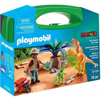 Playmobil 70108 Přenosný box velký Dino Explorer – Zboží Dáma