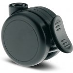 TENTE KOLEČKA Kolečko nábytkové 65mm, s brzdou, otvor pro čep, 5925UOI065L51-10 DOM23 – Zboží Mobilmania