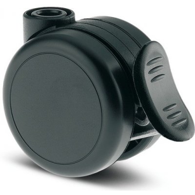 TENTE KOLEČKA Kolečko nábytkové 65mm, s brzdou, otvor pro čep, 5925UOI065L51-10 DOM23 – Zboží Mobilmania