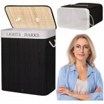 Springos BAMBUS LAUNDRY 100l černý – Hledejceny.cz