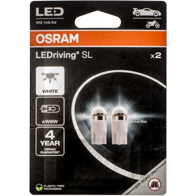 Osram LEDriving SL W5W 12V 1W W2,1x9,5d 6000K 2 ks 2825DWP-02B | Zboží Auto