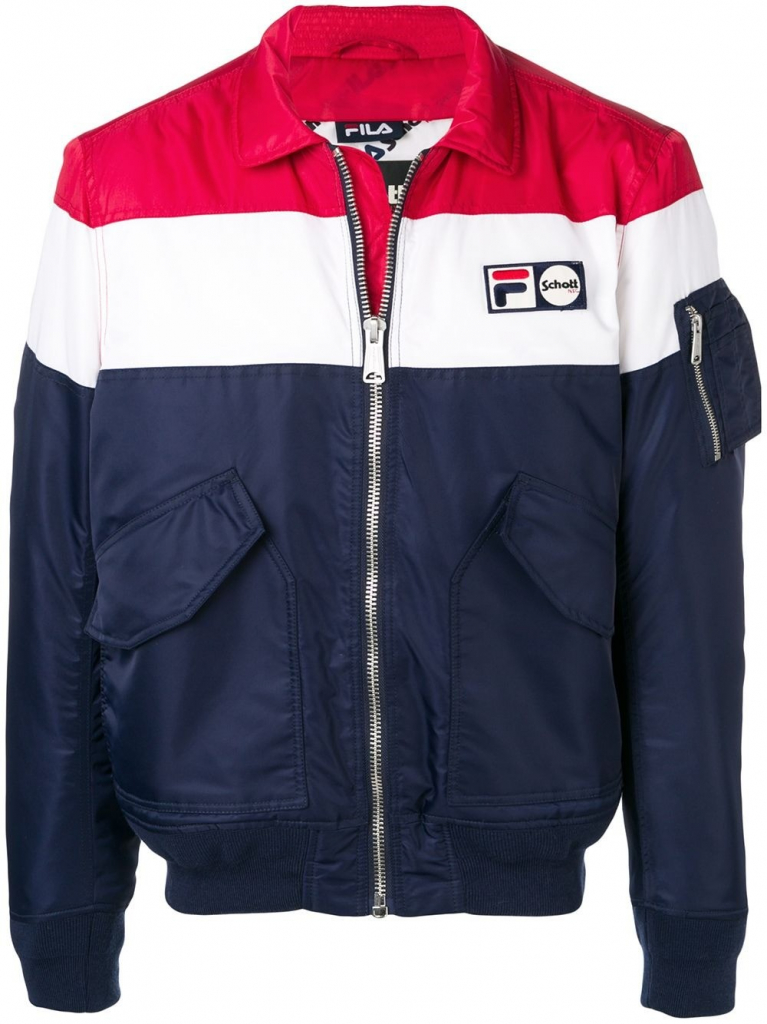 Fila Schott x Michael pánský bomber bílá