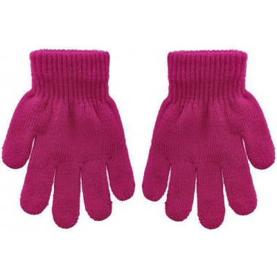 Be Snazzy Dětské pletené prstové rukavice Fuchsia – Zboží Dáma