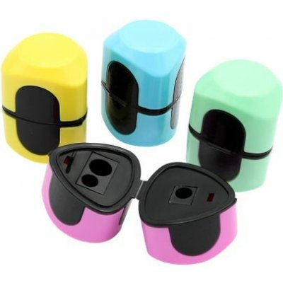 Struhadlo na tužky trojhranné, 3 otvory (mix 4 barev) – Zboží Mobilmania