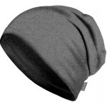 Unuo dětská čepice z teplákoviny spadená Grafitová šedá – Zboží Mobilmania