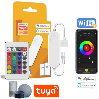 TUYA - wifi ovladač LED pásku, RGB