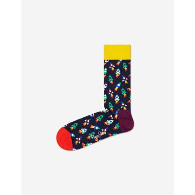 Happy Socks ponožky s raketami vzor Rocket Modré