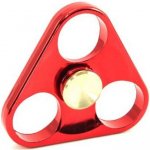 Kovový Hand Spinner 6,5cm červený trojúhelník – Zboží Mobilmania
