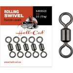 Hell-Cat Pevnostní obratlík Power Rolling Swivel 5ks vel.1/0 60kg – Sleviste.cz
