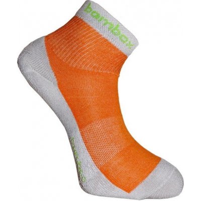 Bambox BX2 FUN kotníčkové ponožky sv šedá oranžová – Zboží Mobilmania
