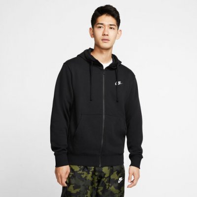 NIKE M NSW CLUB HOODIE FZ FT BV2648-010 černá – Zboží Mobilmania