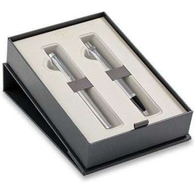 Parker 1502/3191688 IM Essential Stainless Steel CT sada plnicího pera a tužky – Zboží Mobilmania