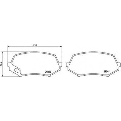 BREMBO Sada brzdových doštiček P54 044 – Hledejceny.cz