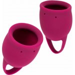 Lola Games Sada menstruačních kalíšků Natural Wellness Červená Pivoňka 2 ks – Zboží Dáma