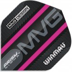 Winmau Prism Alpha - Michael van Gerwen - Logo Stripe - Black & Purple – Sleviste.cz
