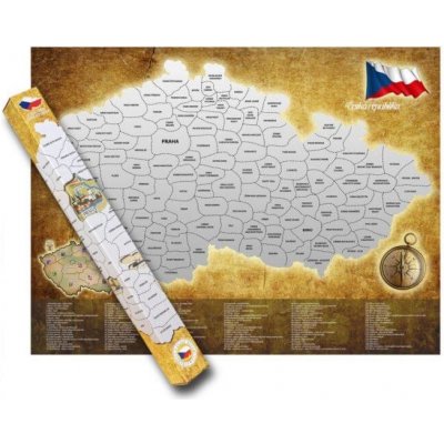 Alum Stírací mapa ČR, 80 x 60 cm – Zboží Dáma Alum Stírací mapa ČR, 80 x 60 cm – Zboží Dáma